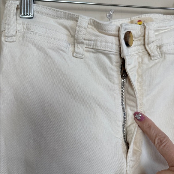 Marine Layer Bridget Full Length Raw Hem Pants Trousers High Waisted Wide Leg 4 - Picture 8 of 11